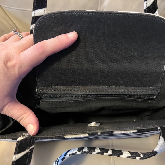 Kate Spade Black and White Zebra Shoulder Bag - Picture 4 of 5